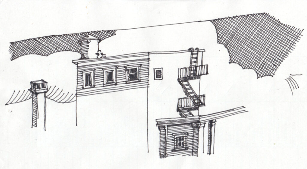 Drawing of a building