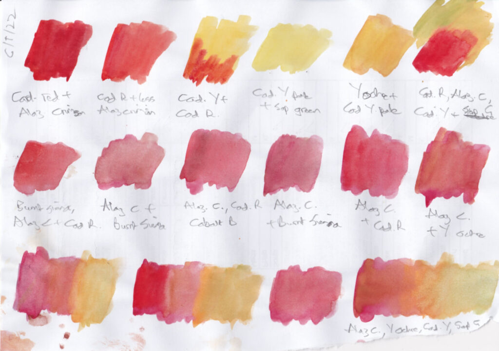 Colour swatches