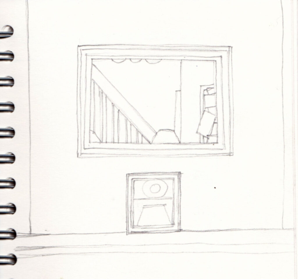 Drawing of a mirror